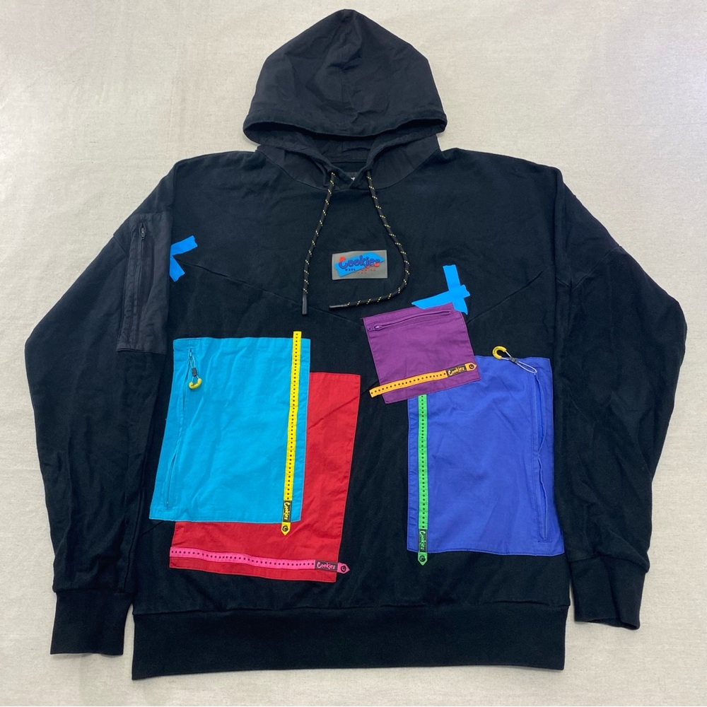 Cookies World Wide 1983 Men Size Medium Pullover Hoodie Black Multicolor
